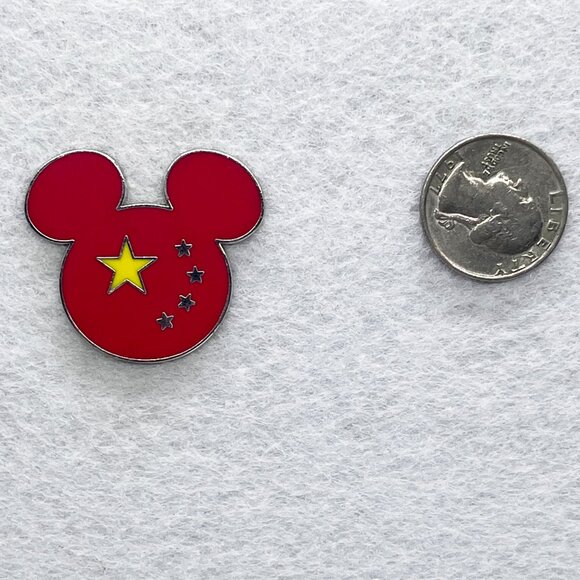 🔮 5/$25 Disney Epcot‎ World Showcase Chinese Flag Mickey Pin - Picture 2 of 3